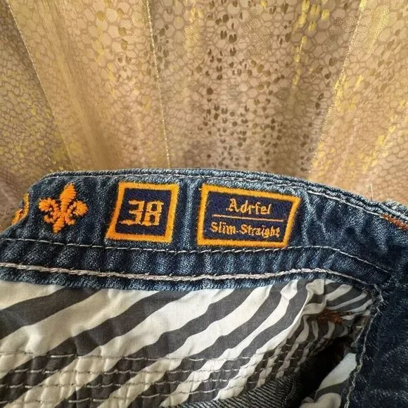 Rock Revival Men's Adriel SJ400 Slim Straight Jeans Size 38 - Picture 3 of 14